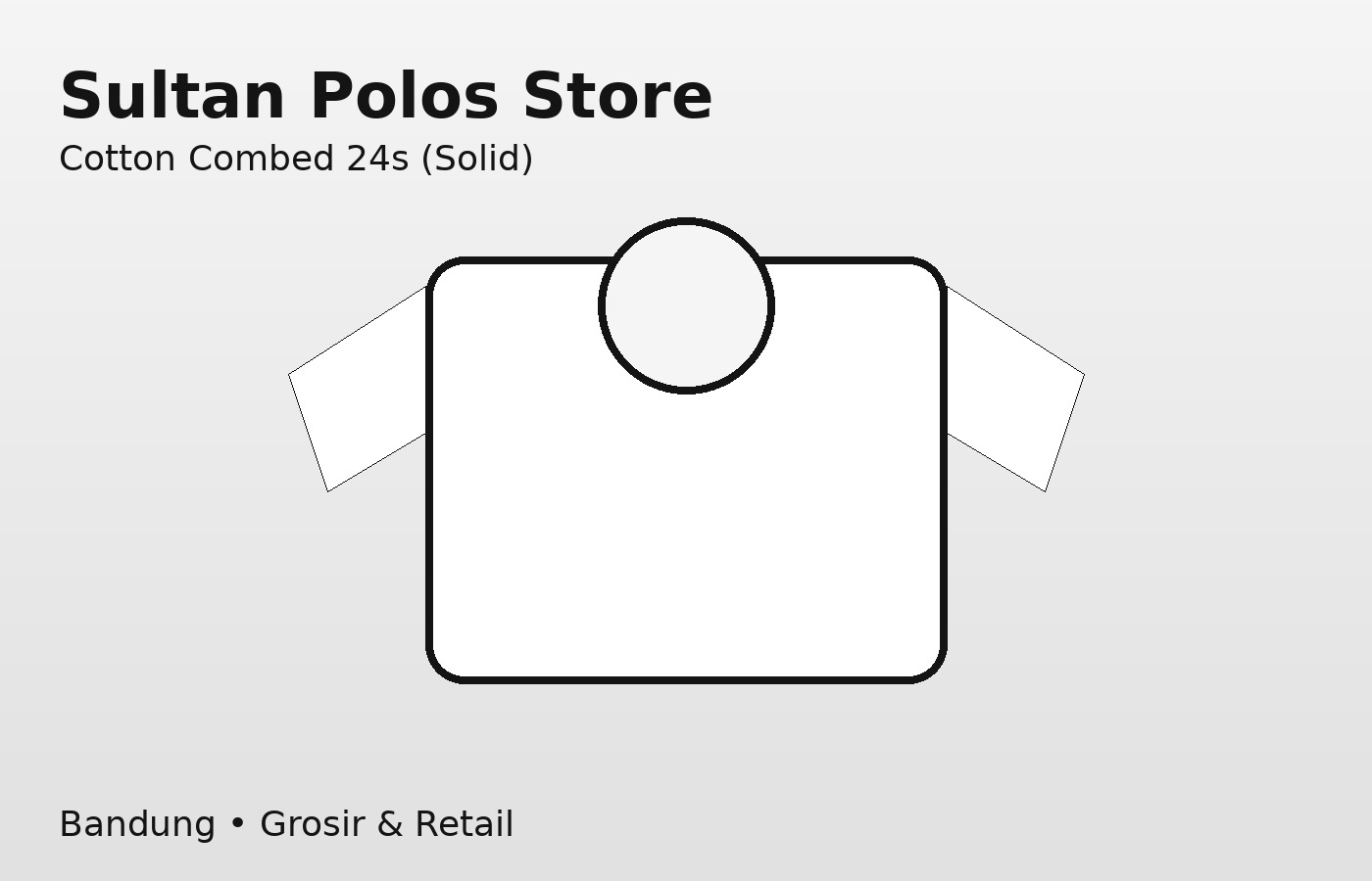 Kaos polos warna hitam